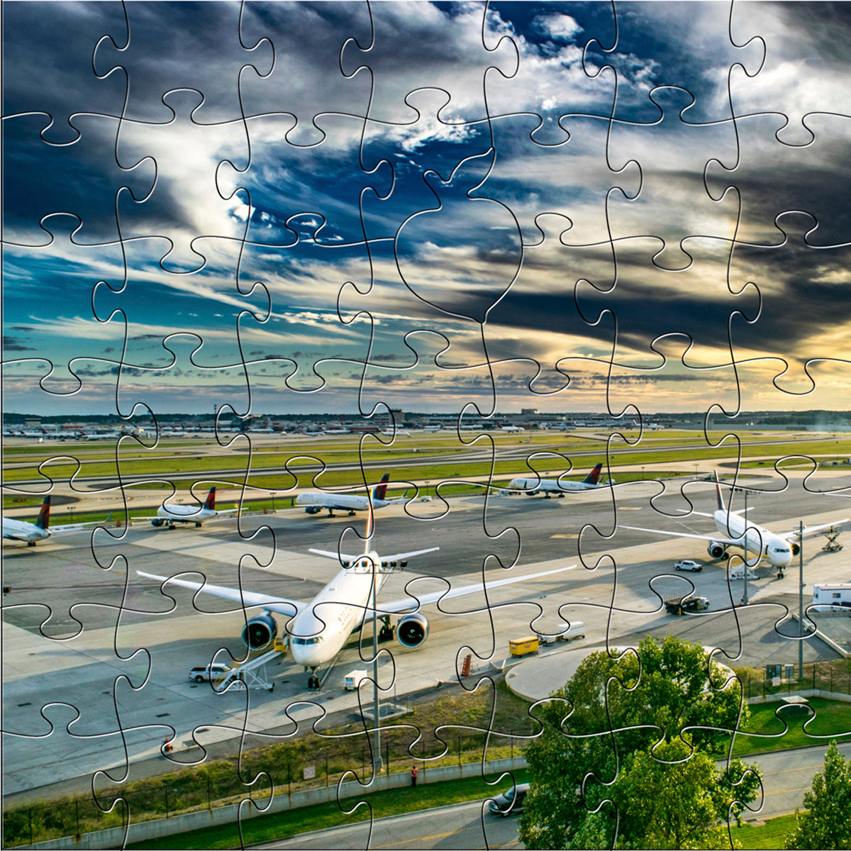 Wooden Atlanta Airport Puzzle