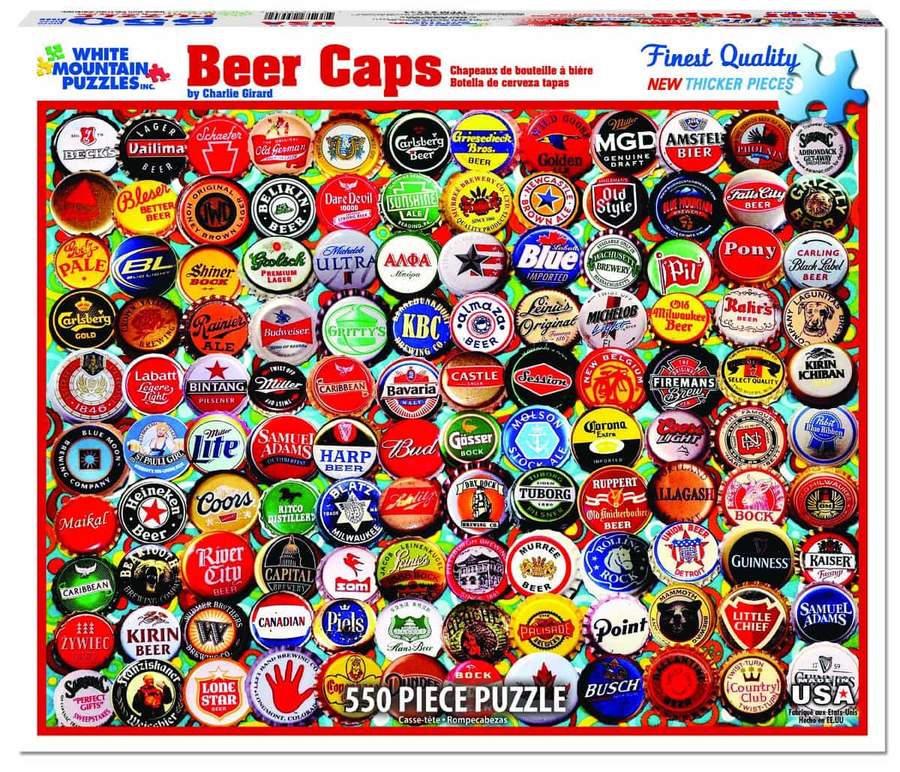 Beer Bottle Caps - 1000 Piece Jigsaw Puzzle